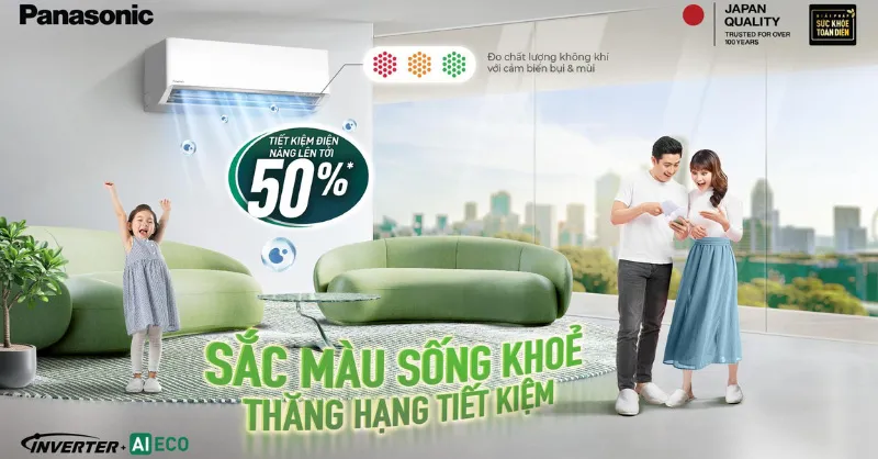 Dòng điều hòa Panasonic XU thế hệ mới: Sắc màu sống khỏe - Thăng hạng tiết kiệm điện