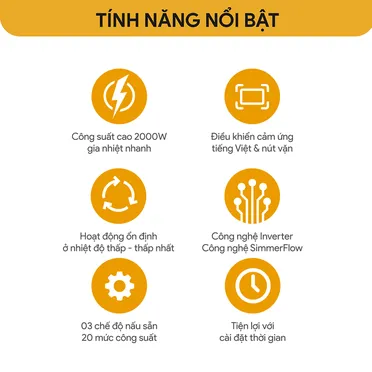 Bếp Từ Đơn BlueStone ICB-6618 2000W 2
