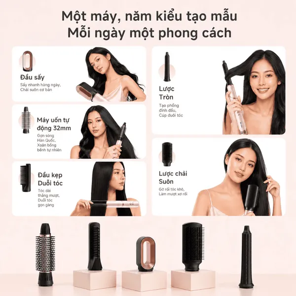 Lược Tạo Kiểu Đa Năng Simplus RFSH003GY01