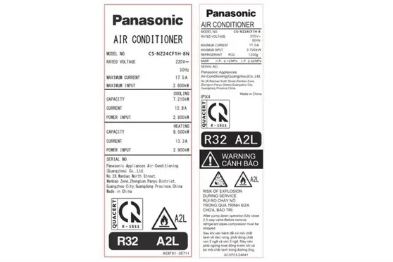 Máy Lạnh Tủ Đứng Panasonic Inverter 3 Hp CU/CS-NZ24CF1H-8N 3