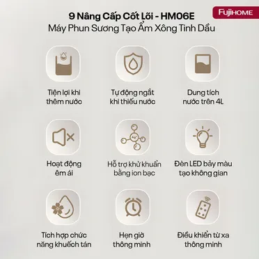 Máy Phun Sương Tạo Ẩm Xông Tinh Dầu Fujihome HM06E 3