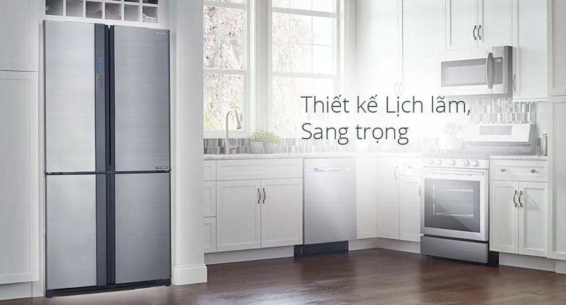 Tủ Lạnh Sharp Inverter 626 Lít SJ-FX631V-SL