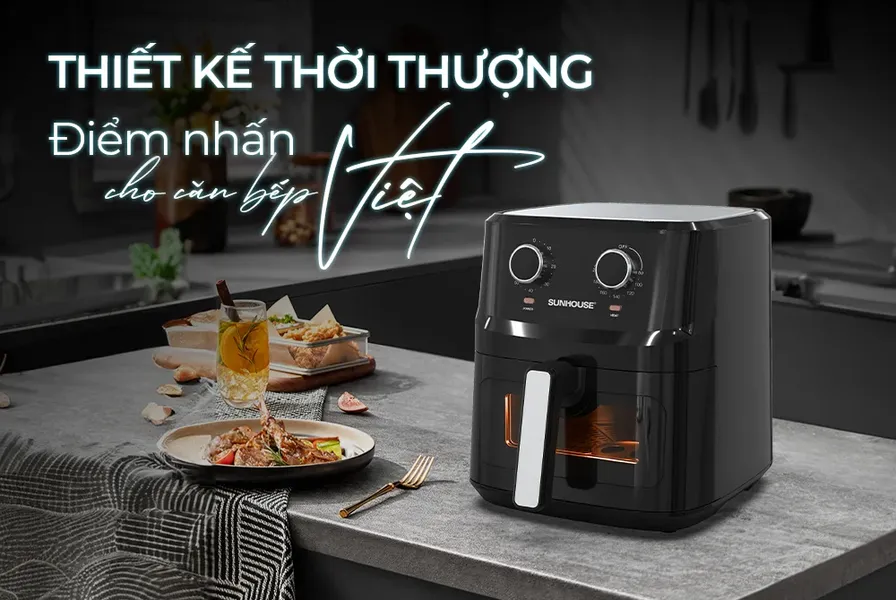 Nồi Chiên Không Dầu Sunhouse SHD4030 6.5 Lít