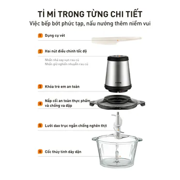Máy Xay Thịt Đa Năng Joyoung JFC-808 1.8 Lít 4