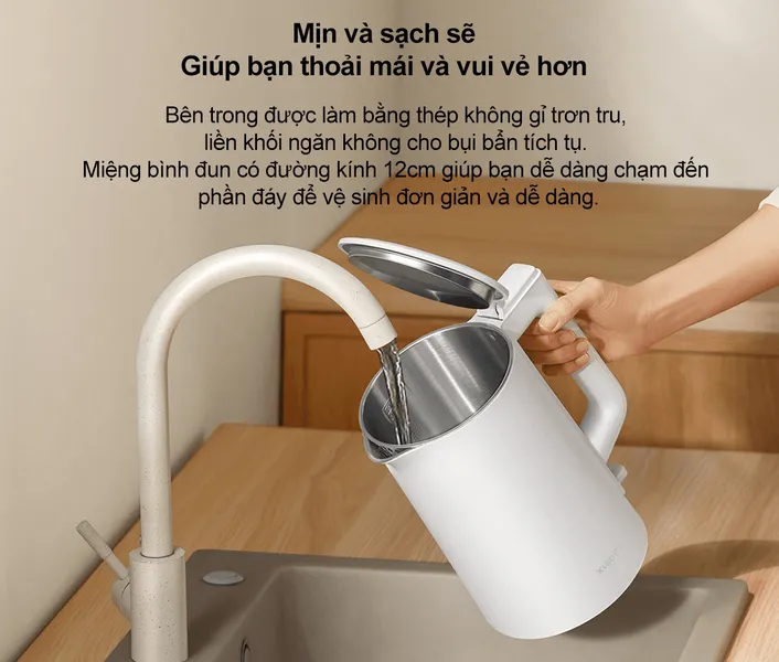 Ấm Đun Nước Xiaomi Electric Kettle 2 Lite EU (BHR9036EU) 1.5 Lít