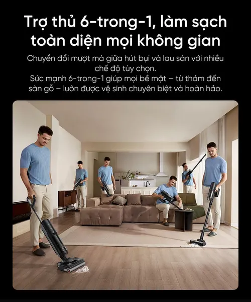 Máy Hút Bụi Lau Sàn Cầm Tay Dreame H13 Dual Flexreach
