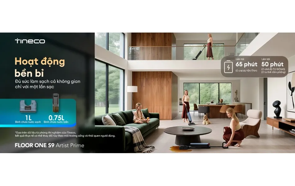 Máy Lau Sàn Hút Bụi Tineco Floor One S9 Artist Prime