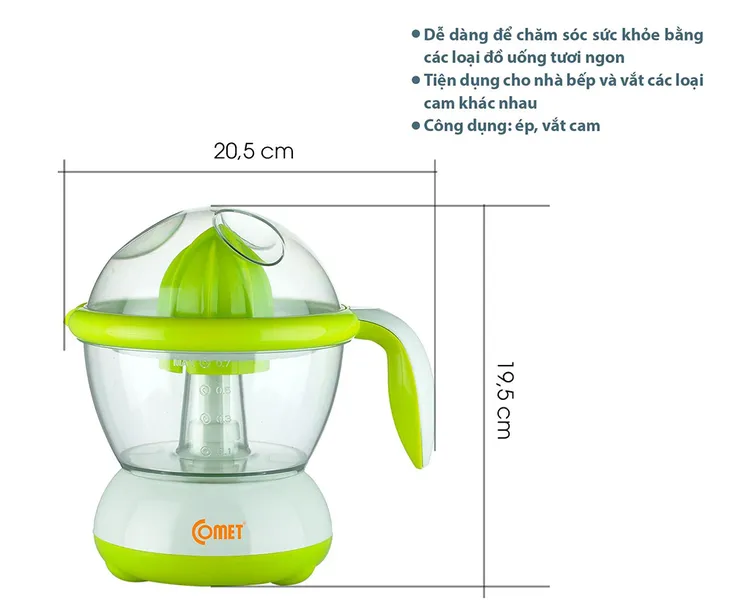 Máy vắt cam Comet CM9928 40W