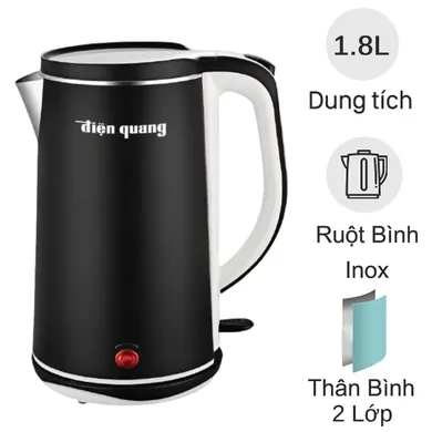 Ấm Đun Nước Siêu Tốc Điện Quang ĐQ EKT11 1818 BL