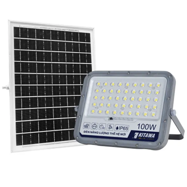 Đèn Pha Chống Chói Năng Lượng Mặt Trời 100W Kitawa FL1100