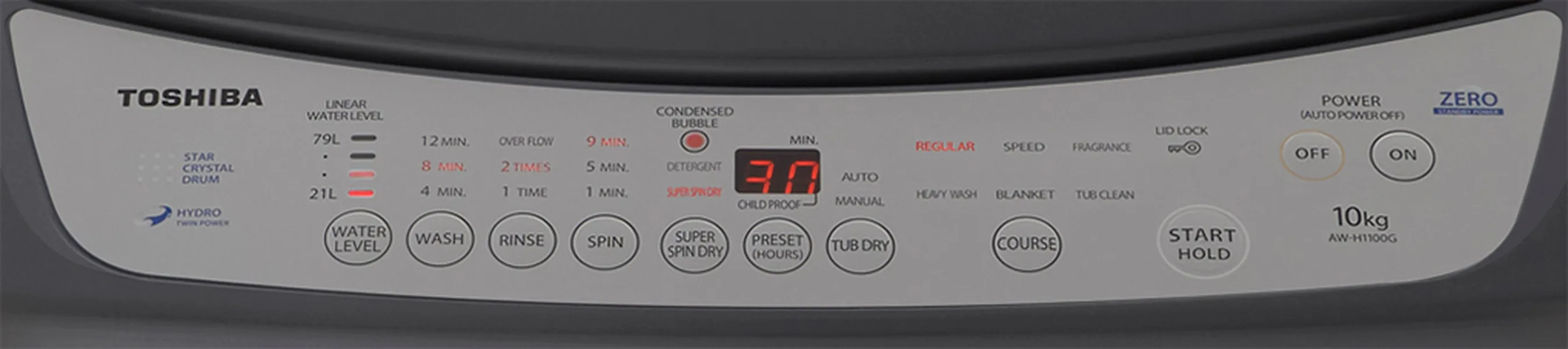 Máy Giặt Toshiba 10 Kg AW-H1100GV (SM)