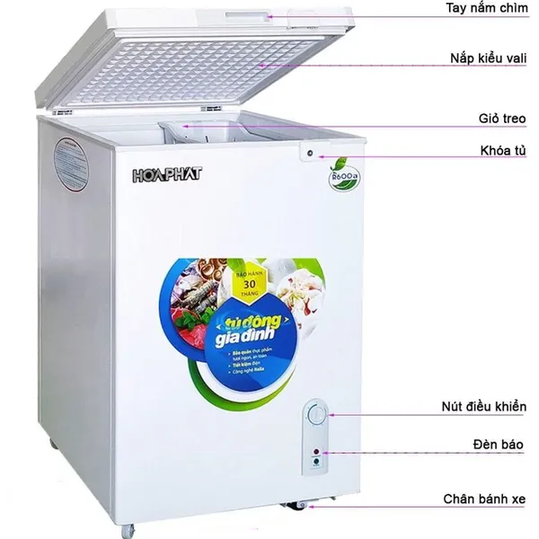 Tủ Đông Hòa Phát 100 Lít HCF 106S1N