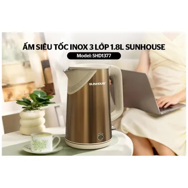Ấm Siêu Tốc Inox 3 Lớp 1.8 Lít Sunhouse SHD1377 9