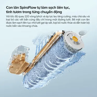 Robot Hút Bụi Roborock Curv 2 Flow Màu Trắng 18