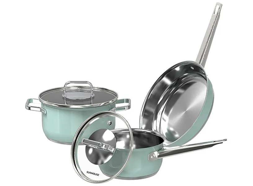 Bộ Nồi Chảo Inox 304 Sunhouse SHG608