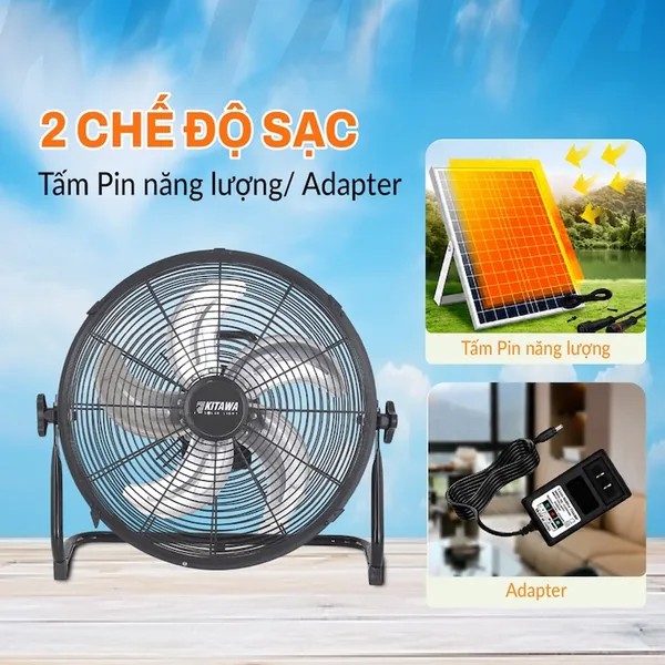 Quạt Chân Quỳ Năng Lượng Mặt Trời Kitawa 30W SF1.30