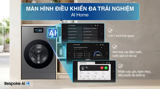 Máy Giặt Sấy Samsung Inverter 25/15 Kg WD25DB8995BZSV
