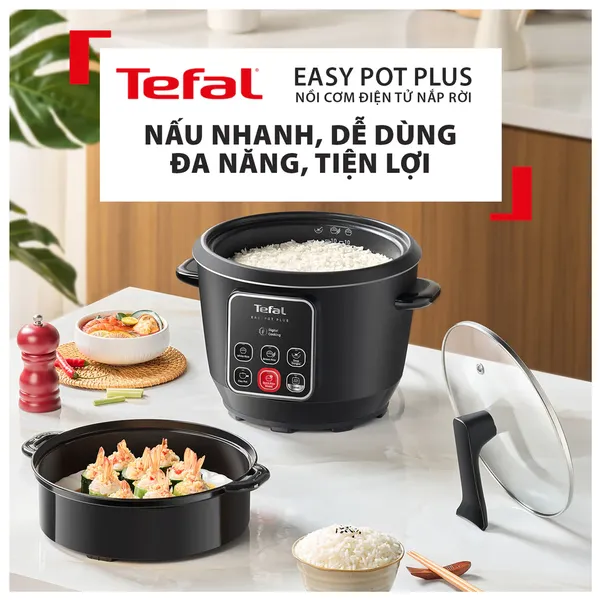 Nồi Cơm Điện Tử Tefal 1.8 Lít RK1088Y0
