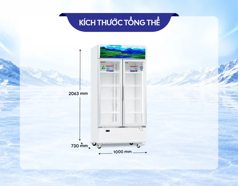 Tủ Mát Sanaky Inverter 900 Lít VH-1009HP3