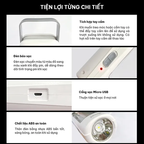 Đèn Pin Sạc Led Comet CRT456