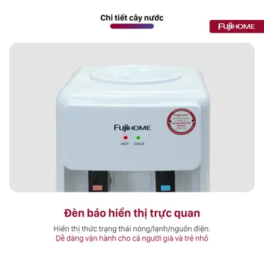 Cây Nước Nóng Lạnh Để Bàn Mini Fujihome WD201E 4