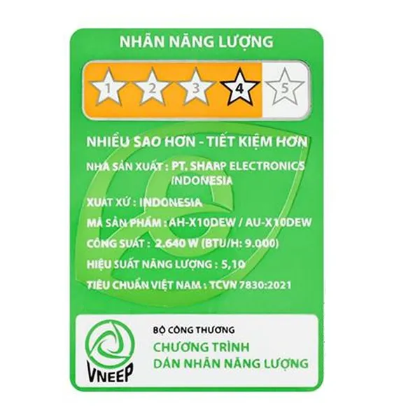 Máy Lạnh Sharp Inverter 1 Hp AH-X10DEW