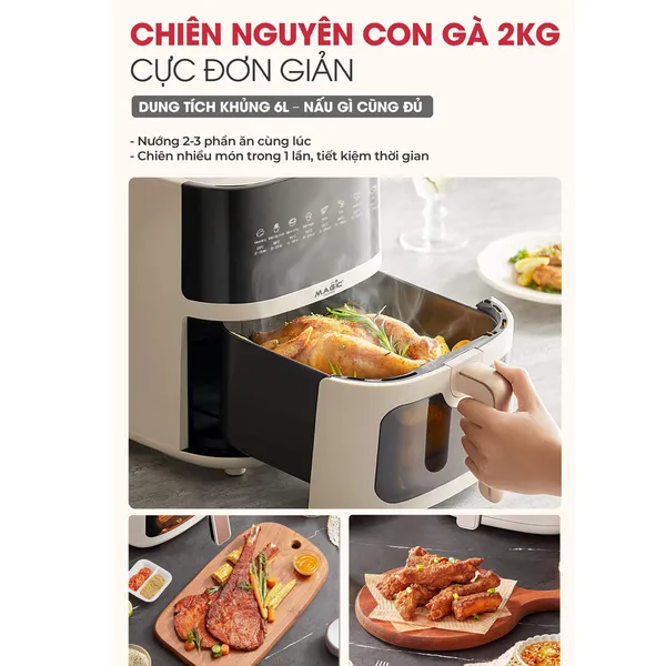 Nồi Chiên Không Dầu Magic AC-161 6 Lít