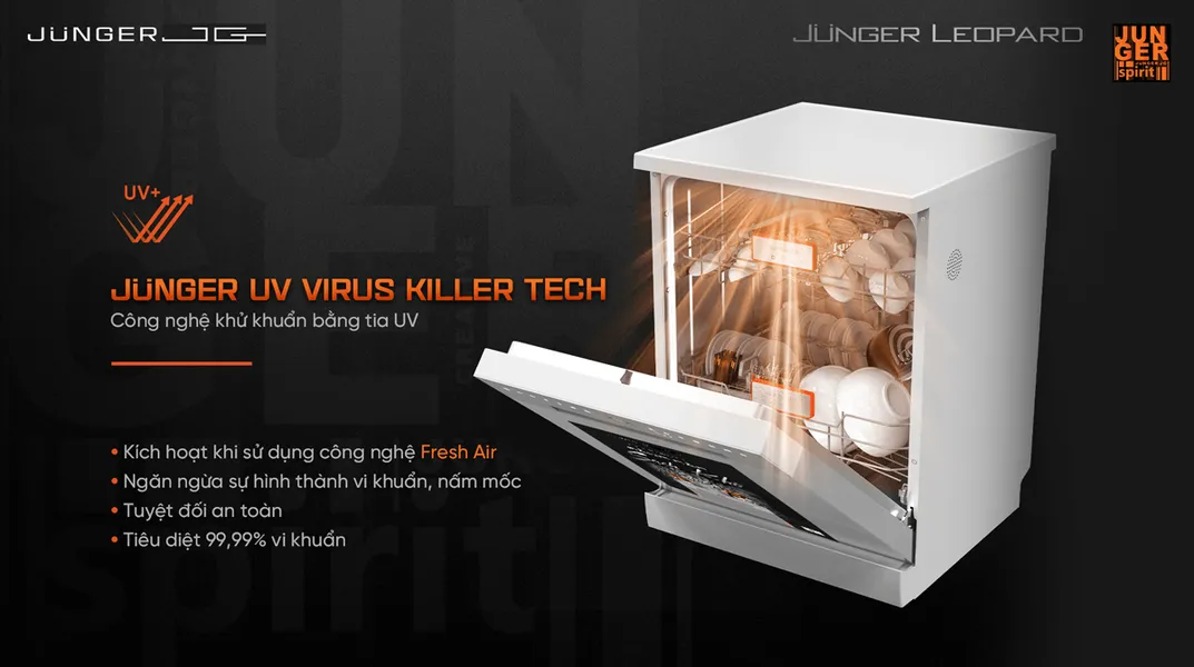 Máy Rửa Bát Junger DWJ-140 - Xuất Xứ Thái Lan