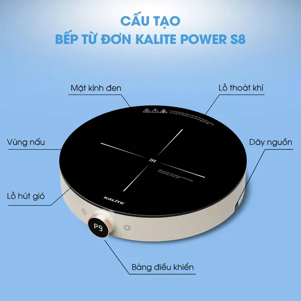 Bếp Từ Đơn Kalite Power S8 2000W