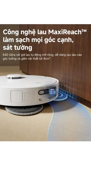 Robot Hút Bụi Lau Nhà Mova E40 Ultra
