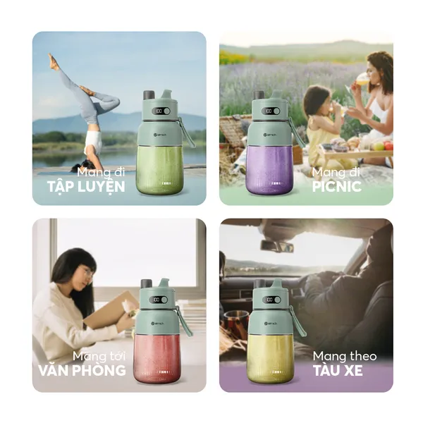 Máy Xay Sinh Tố Cầm Tay Elmich BLE9184