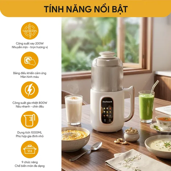Máy Làm Sữa Hạt Đa Năng BlueStone SMB-7327