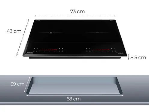 Bếp Đôi Điện Từ Hồng Ngoại Sunhouse Mama MMB82141-TMC 4400W - Xuất Xứ Thái Lan 12