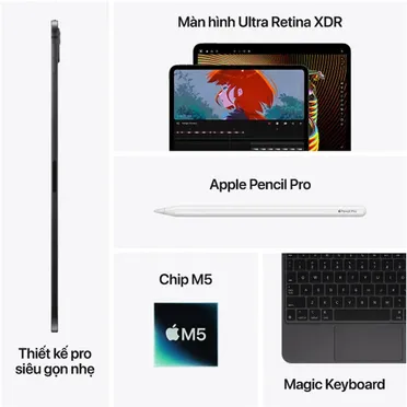 iPad Pro 11 M5 Wi-Fi 256GB Bạc 0