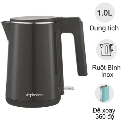Bình Đun Siêu Tốc Simplehome K101NN - Màu Xám