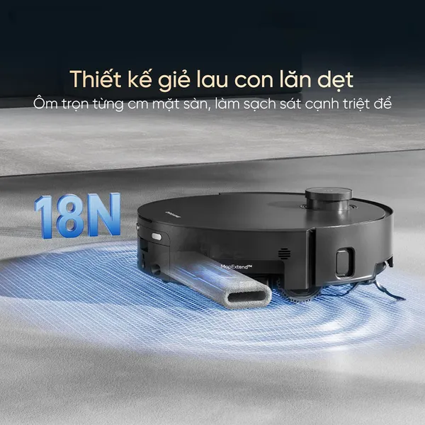 Robot Hút Bụi Lau Nhà Dreame Aqua 10 Pro Track - Trắng