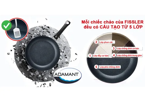 Chảo Fissler Adamant Premium 26cm - Xuất Xứ Đức 2