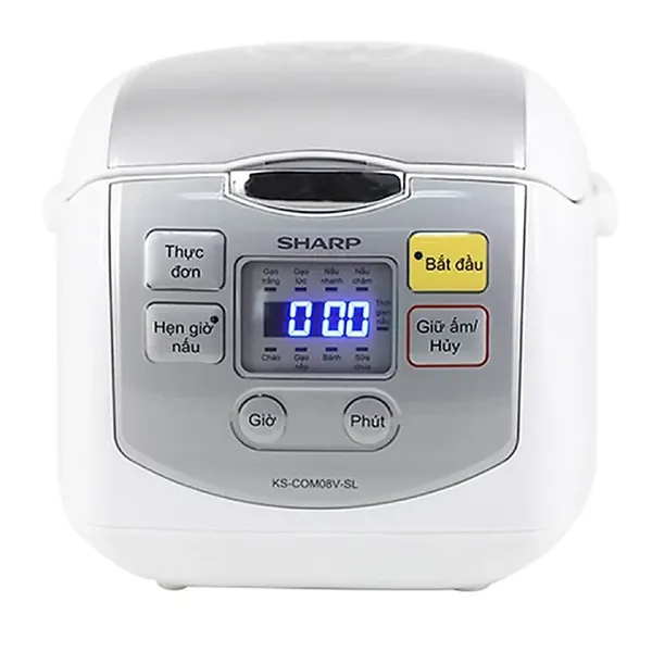 Nồi Cơm Điện Tử Sharp KS-COM08V-SL 0.72 Lít