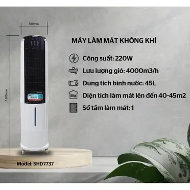 Máy Làm Mát Không Khí Sunhouse SHD7737 220W 5