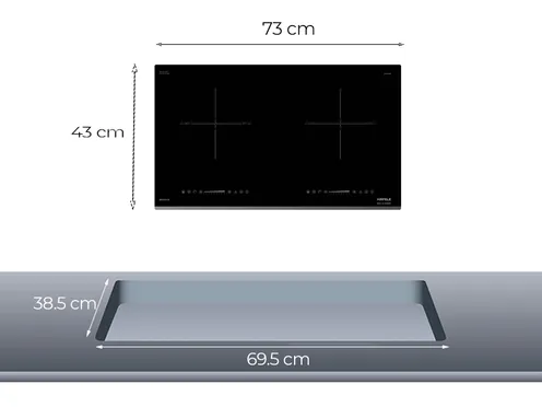 Bếp Từ 2 Vùng Nấu Hafele HC-I7325B (533.09.979) - Xuất Xứ Đức 3
