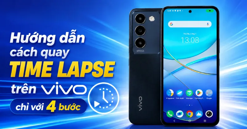 Hướng dẫn cách quay time lapse trên Vivo chỉ với 4 bước