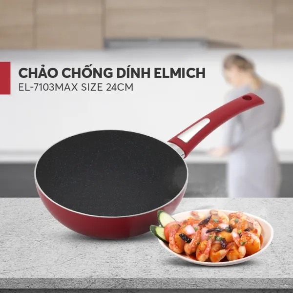 Chảo Chống Dính Elmich EL-7103Max Size 24cm