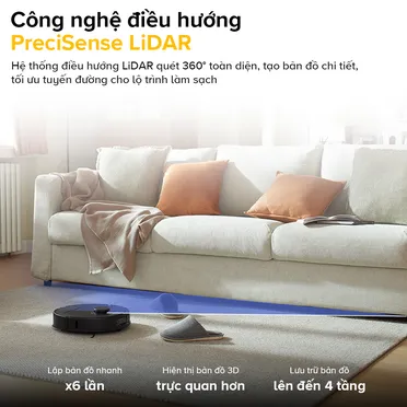 Robot Hút Bụi Lau Nhà Roborock QR 798 - Đen 8
