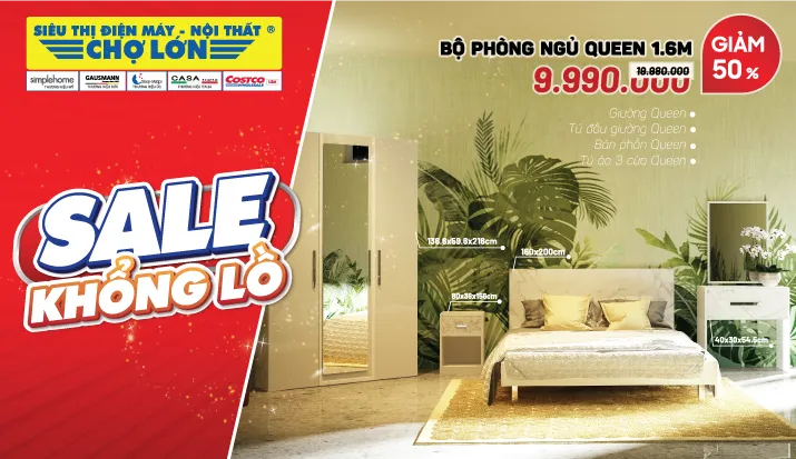 Sale Khổng Lồ - Nội Thất Siêu Khuyến Mãi Lên Đến 50%