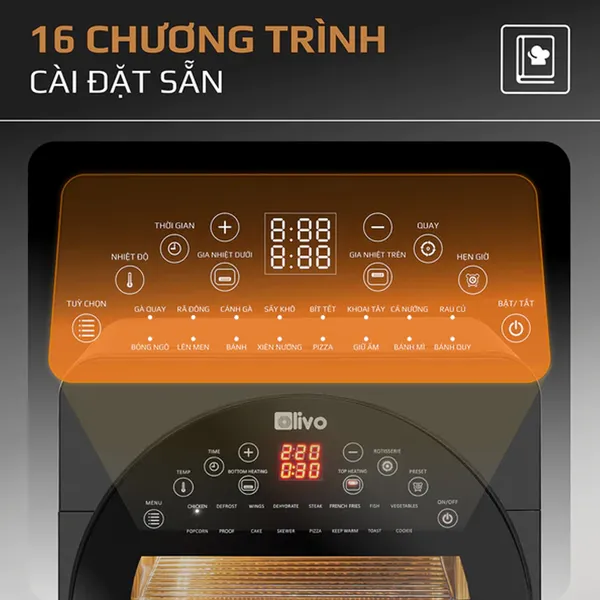 Nồi Chiên Không Dầu Olivo AF15