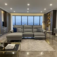 Sofa Thư Giãn (Góc Trái) Nelly J464S Xám đậm