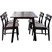 Bộ Bàn ăn Fiesta WM1781A-DT5 Nâu + 4 Ghế ăn Delvin WM1968-DC Xám
