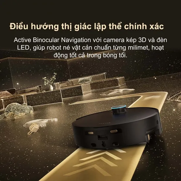 Robot Hút Bụi Lau Nhà Dreame Aqua 10 Pro Track - Đen