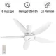 Quạt Trần 5 Cánh Có Đèn Sunhouse Apex APF7676W 60W
