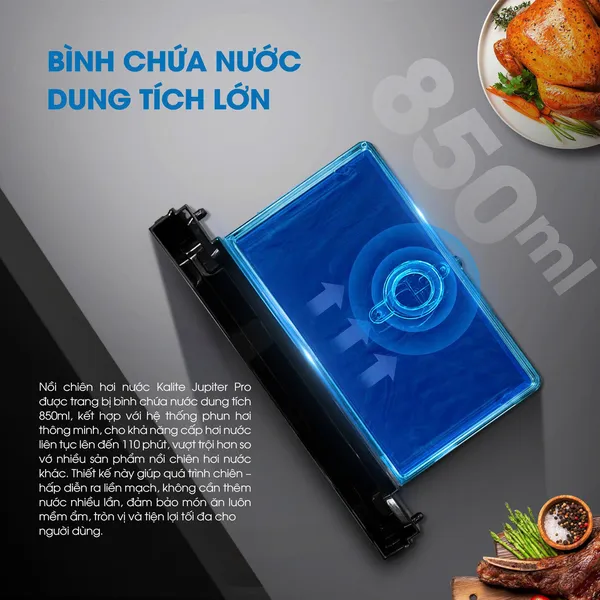 Nồi Chiên Hơi Nước Kalite Jupiter Pro 18 Lít
